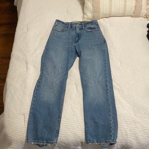 Abercrombie The Ankle Straight Ultra High Rise Jeans 25/0 short